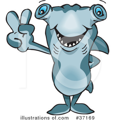 Hammerhead Shark Clipart #37169 by Dennis Holmes Designs