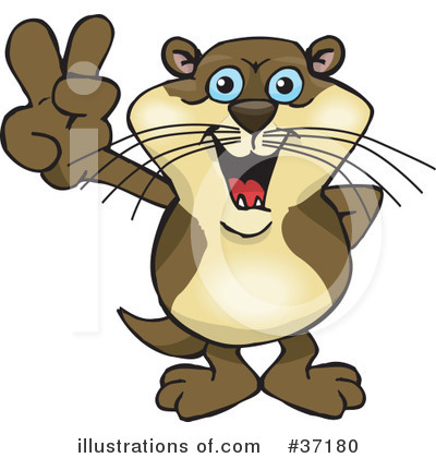 Otter Clipart #37180 by Dennis Holmes Designs