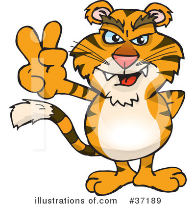 Tiger Clipart #37189 by Dennis Holmes Designs