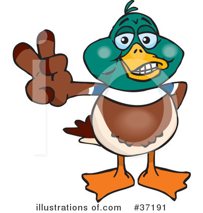 Mallard Duck Clipart #37191 by Dennis Holmes Designs