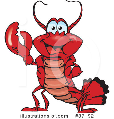 Lobster Clipart #37192 by Dennis Holmes Designs