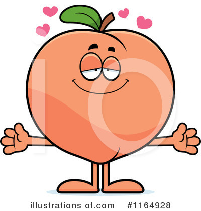 Peach Clipart #1164928 by Cory Thoman