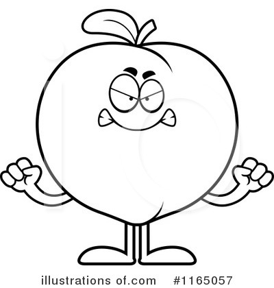 Royalty-Free (RF) Peach Clipart Illustration by Cory Thoman - Stock Sample #1165057