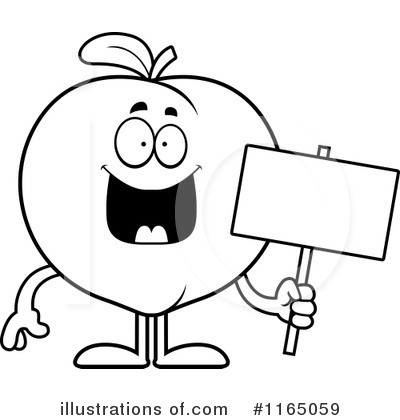 Royalty-Free (RF) Peach Clipart Illustration by Cory Thoman - Stock Sample #1165059