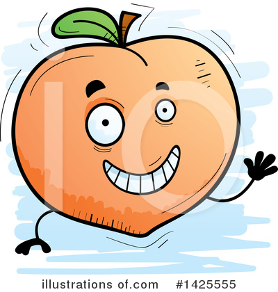 Royalty-Free (RF) Peach Clipart Illustration by Cory Thoman - Stock Sample #1425555
