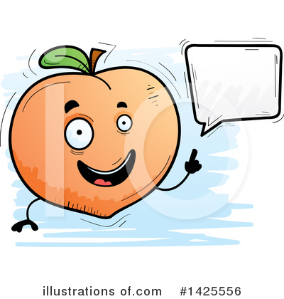 Royalty-Free (RF) Peach Clipart Illustration by Cory Thoman - Stock Sample #1425556
