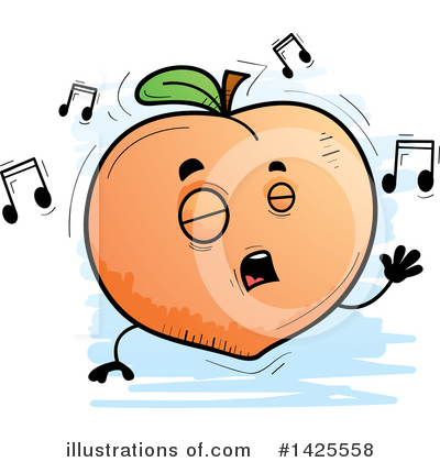 Royalty-Free (RF) Peach Clipart Illustration by Cory Thoman - Stock Sample #1425558