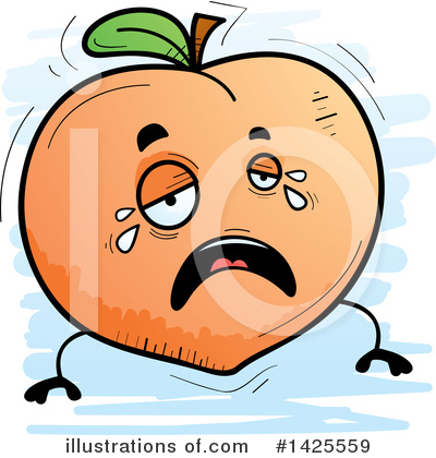 Royalty-Free (RF) Peach Clipart Illustration by Cory Thoman - Stock Sample #1425559