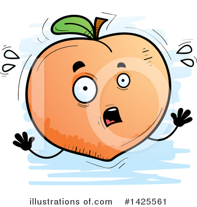Royalty-Free (RF) Peach Clipart Illustration by Cory Thoman - Stock Sample #1425561