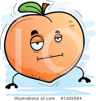 Royalty-Free (RF) Peach Clipart Illustration by Cory Thoman - Stock Sample #1425564