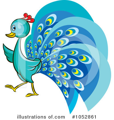 Peacock Clipart #1052861 by Lal Perera