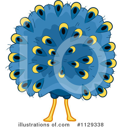 Royalty-Free (RF) Peacock Clipart Illustration by BNP Design Studio - Stock Sample #1129338