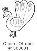 Peacock Clipart #1388031 by lineartestpilot
