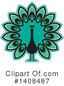 Peacock Clipart #1408487 by Lal Perera
