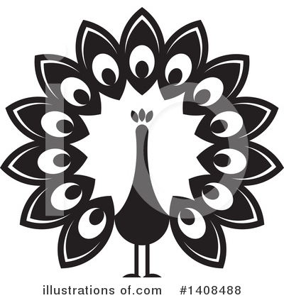 Royalty-Free (RF) Peacock Clipart Illustration by Lal Perera - Stock Sample #1408488