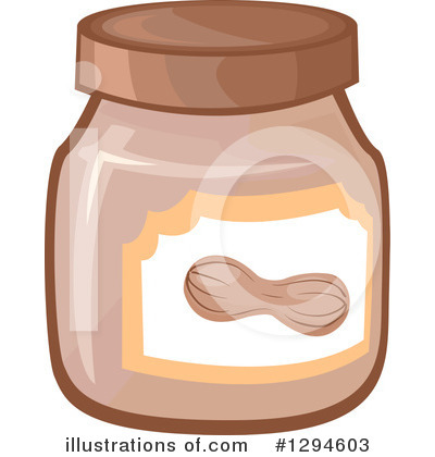 Royalty-Free (RF) Peanut Butter Clipart Illustration by BNP Design Studio - Stock Sample #1294603