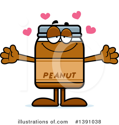 Royalty-Free (RF) Peanut Butter Mascot Clipart Illustration by Cory Thoman - Stock Sample #1391038