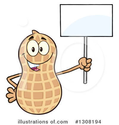 Peanut Character Clipart #1308194 by Hit Toon