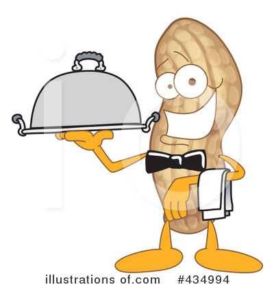 Royalty-Free (RF) Peanut Character Clipart Illustration by Mascot Junction - Stock Sample #434994