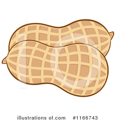 Royalty-Free (RF) Peanut Clipart Illustration by Hit Toon - Stock Sample #1166743