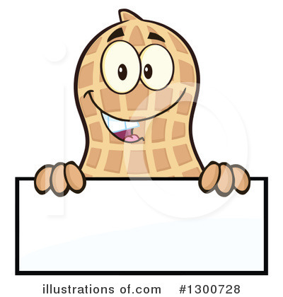Royalty-Free (RF) Peanut Clipart Illustration by Hit Toon - Stock Sample #1300728