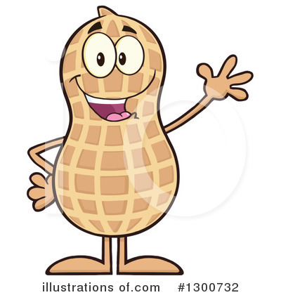Royalty-Free (RF) Peanut Clipart Illustration by Hit Toon - Stock Sample #1300732