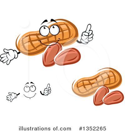 Royalty-Free (RF) Peanut Clipart Illustration by Vector Tradition SM - Stock Sample #1352265