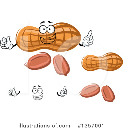 Royalty-Free (RF) Peanut Clipart Illustration by Vector Tradition SM - Stock Sample #1357001