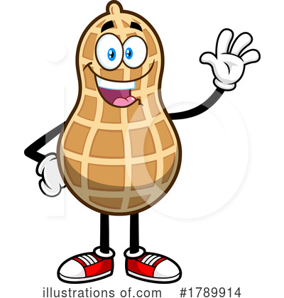 Royalty-Free (RF) Peanut Clipart Illustration by Hit Toon - Stock Sample #1789914