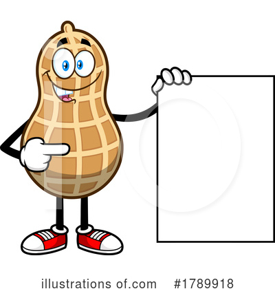 Peanut Character Clipart #1789918 by Hit Toon