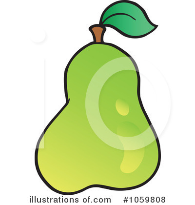 Royalty-Free (RF) Pear Clipart Illustration by visekart - Stock Sample #1059808