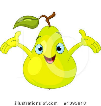 Royalty-Free (RF) Pear Clipart Illustration by Pushkin - Stock Sample #1093918