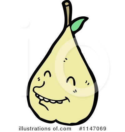 Royalty-Free (RF) Pear Clipart Illustration by lineartestpilot - Stock Sample #1147069