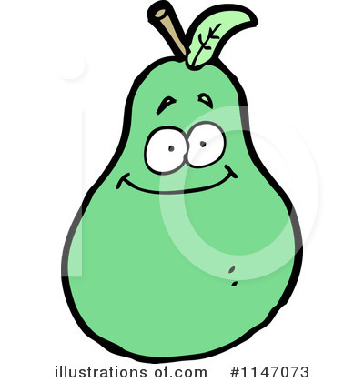 Royalty-Free (RF) Pear Clipart Illustration by lineartestpilot - Stock Sample #1147073
