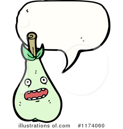 Royalty-Free (RF) Pear Clipart Illustration by lineartestpilot - Stock Sample #1174060