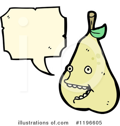 Royalty-Free (RF) Pear Clipart Illustration by lineartestpilot - Stock Sample #1196605