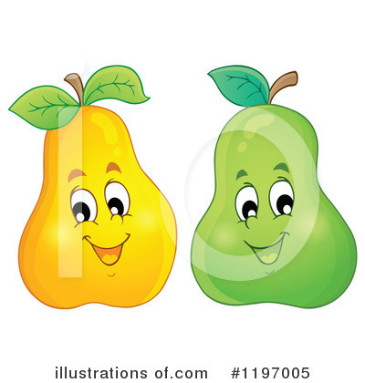 Royalty-Free (RF) Pear Clipart Illustration by visekart - Stock Sample #1197005