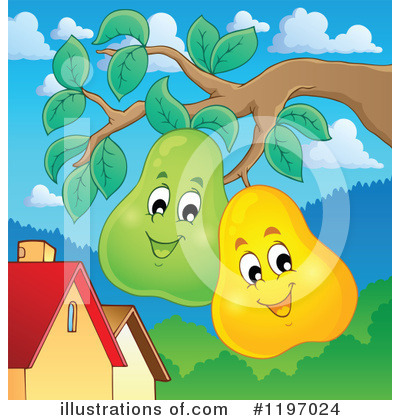 Royalty-Free (RF) Pear Clipart Illustration by visekart - Stock Sample #1197024