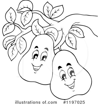 Royalty-Free (RF) Pear Clipart Illustration by visekart - Stock Sample #1197025