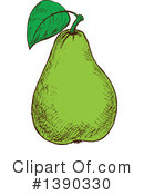 Pear Clipart #1390330 by Vector Tradition SM