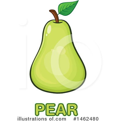 Royalty-Free (RF) Pear Clipart Illustration by Hit Toon - Stock Sample #1462480