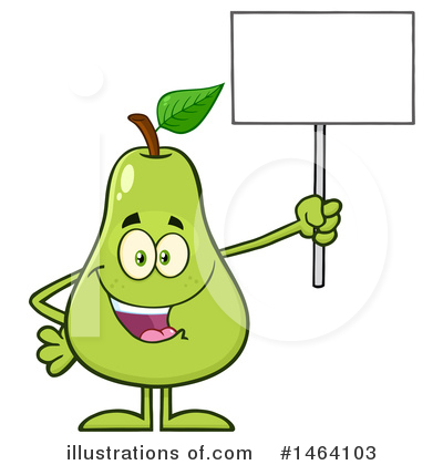 Royalty-Free (RF) Pear Clipart Illustration by Hit Toon - Stock Sample #1464103