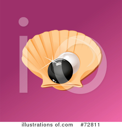 Royalty-Free (RF) Pearl Clipart Illustration by Eugene - Stock Sample #72811