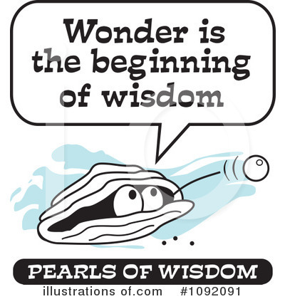 Royalty-Free (RF) Pearl Of Wisdom Clipart Illustration by Johnny Sajem - Stock Sample #1092091