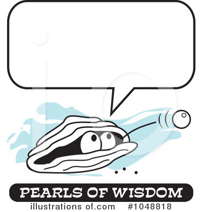 Royalty-Free (RF) Pearls Of Wisdom Clipart Illustration by Johnny Sajem - Stock Sample #1048818