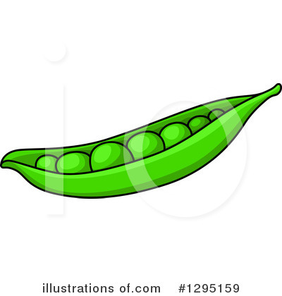 Royalty-Free (RF) Peas Clipart Illustration by Vector Tradition SM - Stock Sample #1295159