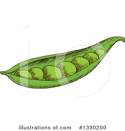 Royalty-Free (RF) Peas Clipart Illustration by Vector Tradition SM - Stock Sample #1390200