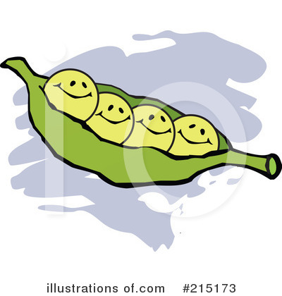 Royalty-Free (RF) Peas Clipart Illustration by Johnny Sajem - Stock Sample #215173