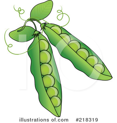 Royalty-Free (RF) Peas Clipart Illustration by Pams Clipart - Stock Sample #218319