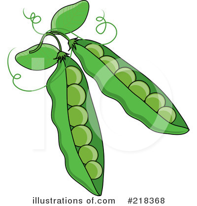 Royalty-Free (RF) Peas Clipart Illustration by Pams Clipart - Stock Sample #218368